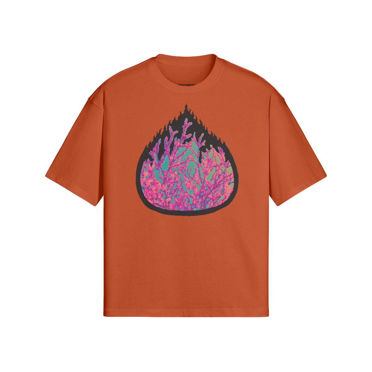 RIO FLAMES - PREMIUM COTTON BOXY T-SHIRT - PUYAVENUSTA