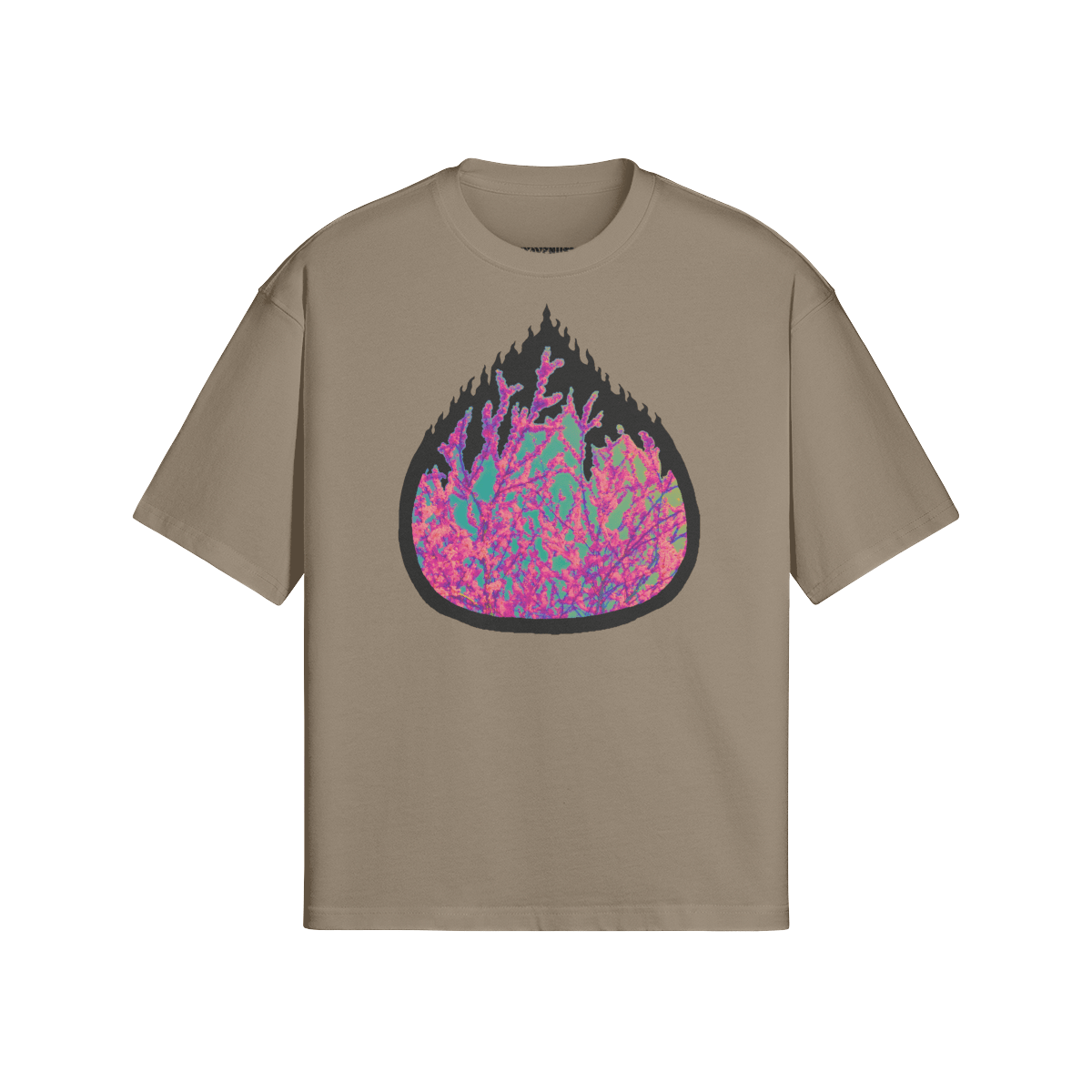 RIO FLAMES - PREMIUM COTTON BOXY T-SHIRT - PUYAVENUSTA