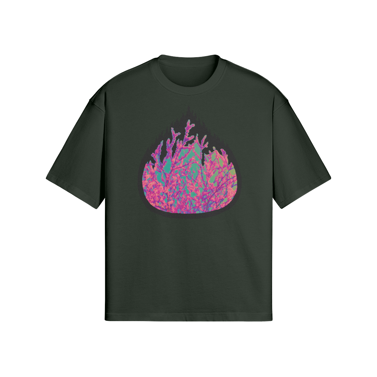 RIO FLAMES - PREMIUM COTTON BOXY T-SHIRT - PUYAVENUSTA