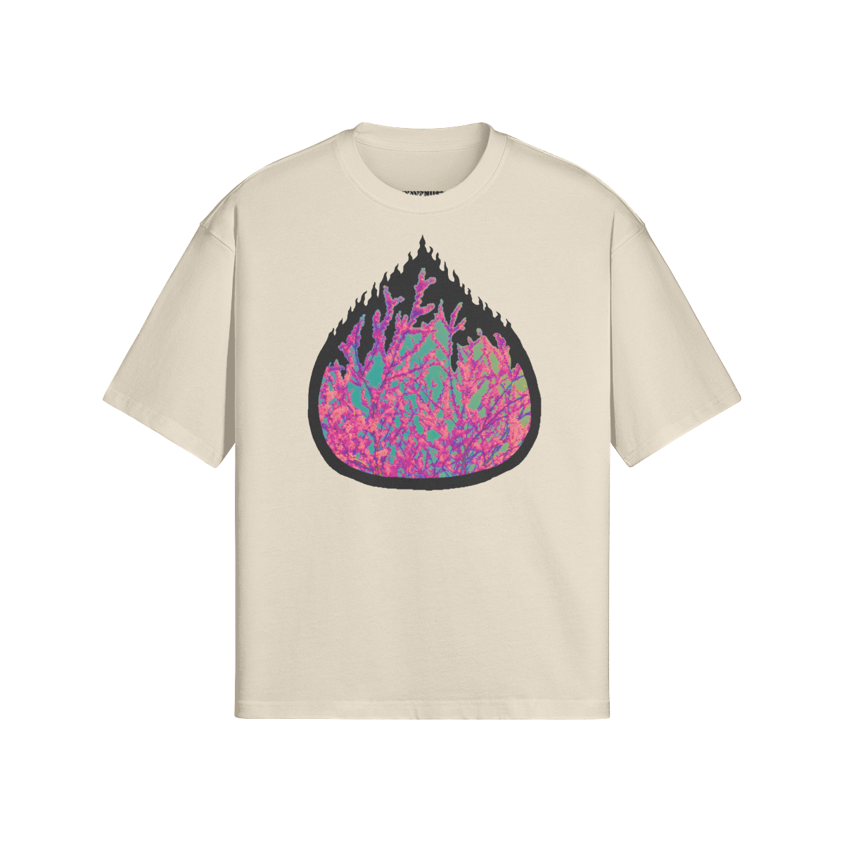 RIO FLAMES - PREMIUM COTTON BOXY T-SHIRT - PUYAVENUSTA