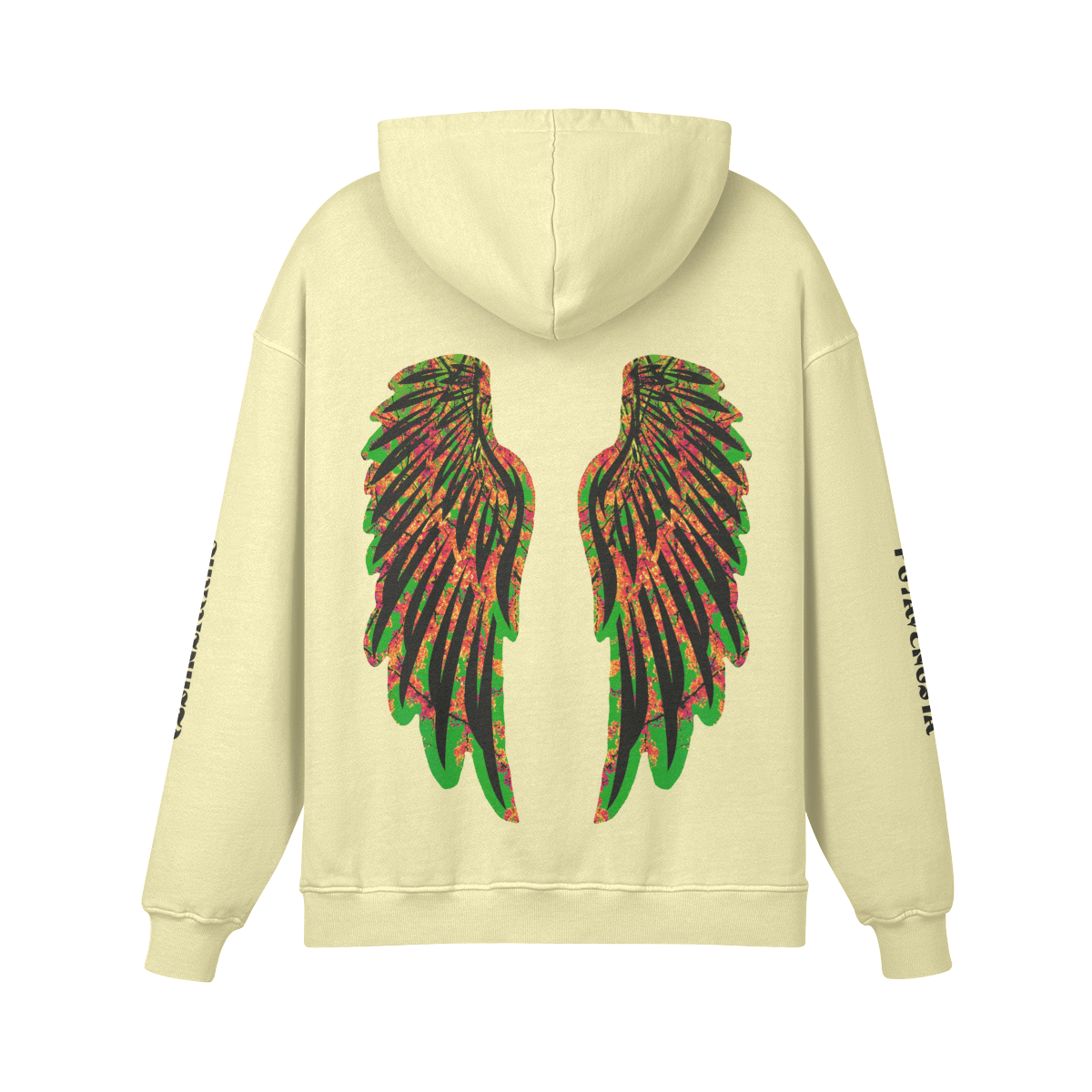 HAWLUCHITO (Wings Open) - PREMIUM COTTON HOODIE - PUYAVENUSTA
