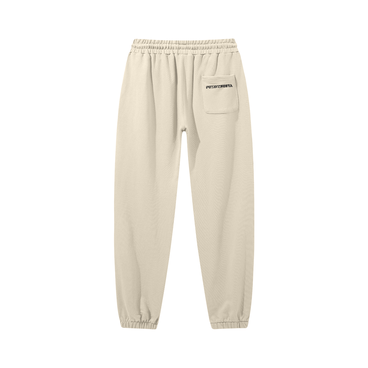 Heavyweight Baggy Sweatpants BLACK LOGO - PUYAVENUSTA