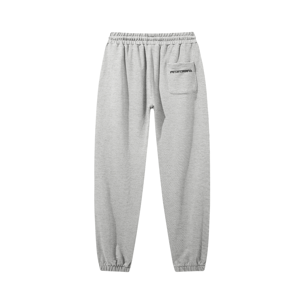 Heavyweight Baggy Sweatpants BLACK LOGO - PUYAVENUSTA