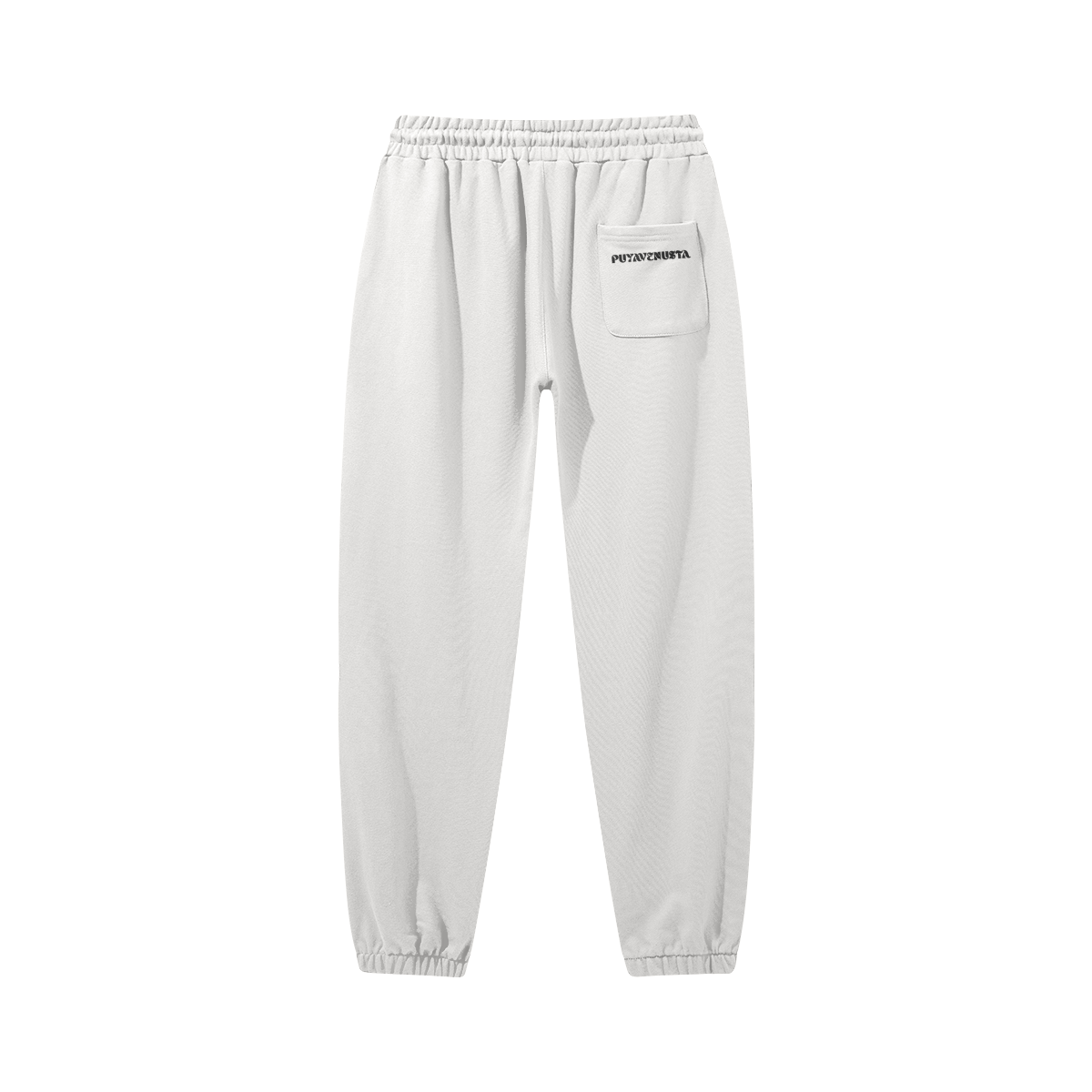 Heavyweight Baggy Sweatpants BLACK LOGO - PUYAVENUSTA