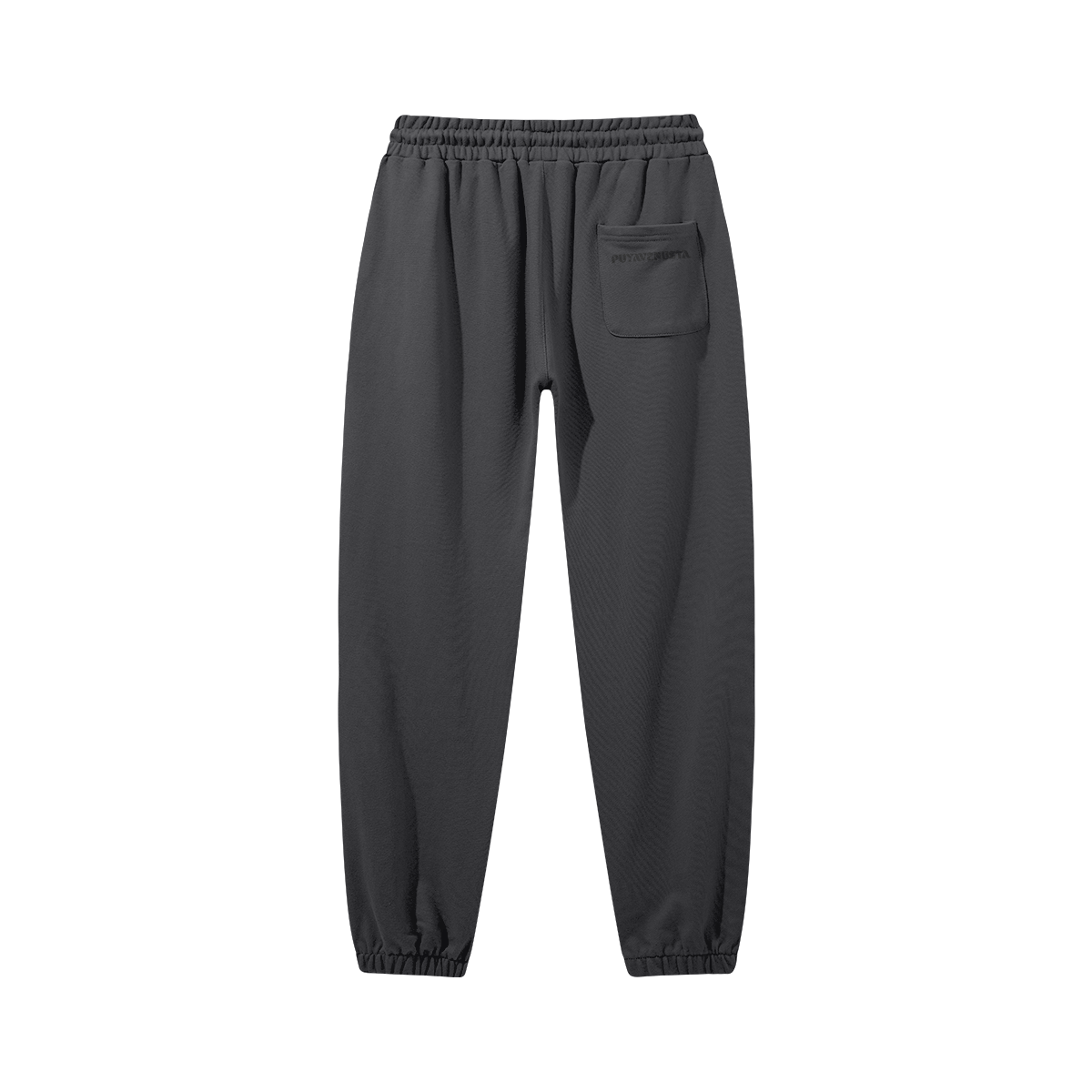 Heavyweight Baggy Sweatpants BLACK LOGO - PUYAVENUSTA