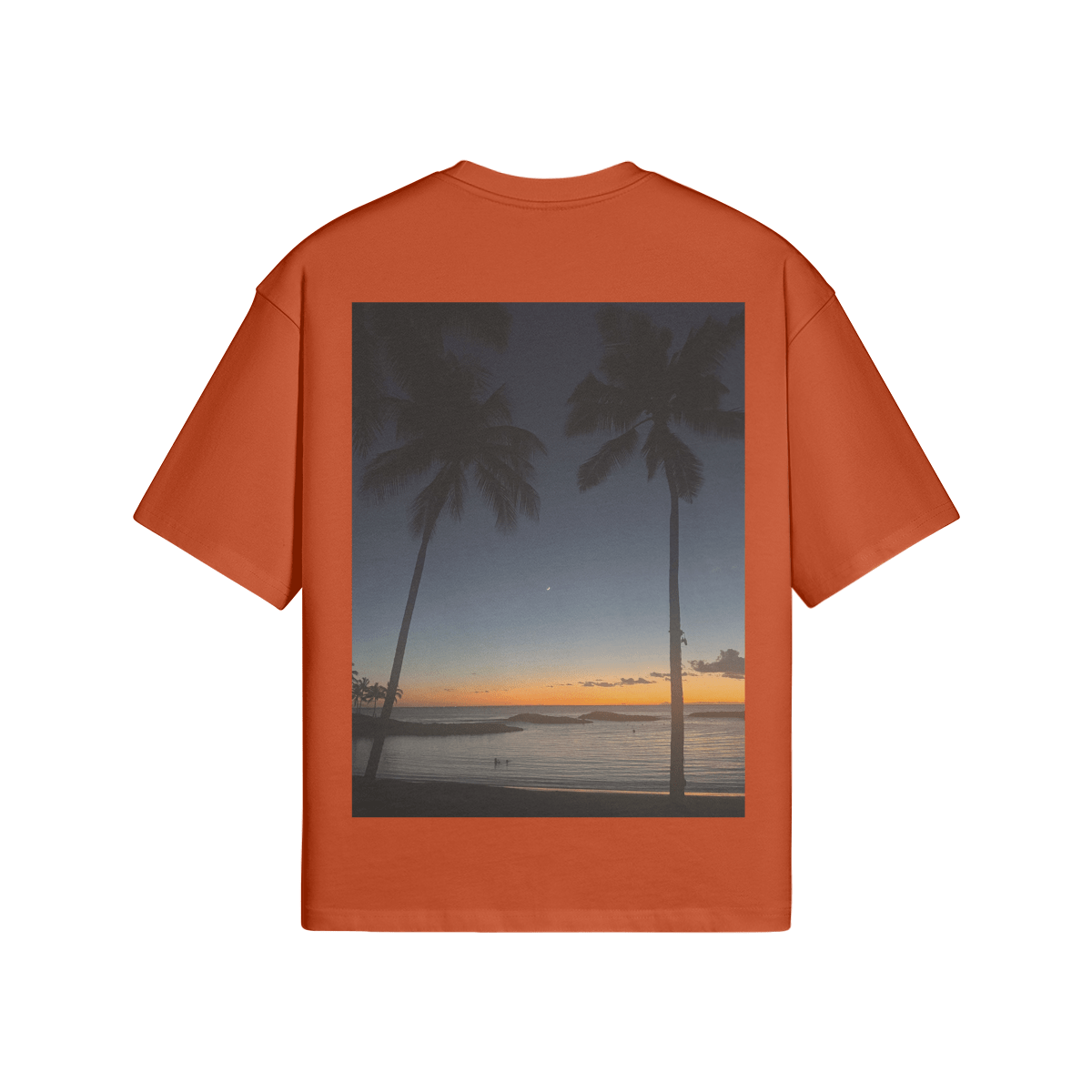 KO OLINA SUNSETS x PUYAVENUSTA - PREMIUM COTTON BOXY T-SHIRT - PUYAVENUSTA