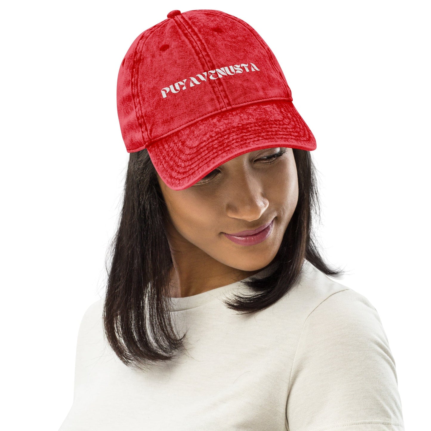 PUYAVENUSTA VINTAGE COTTON TWILL CAP - PuyaVenusta
