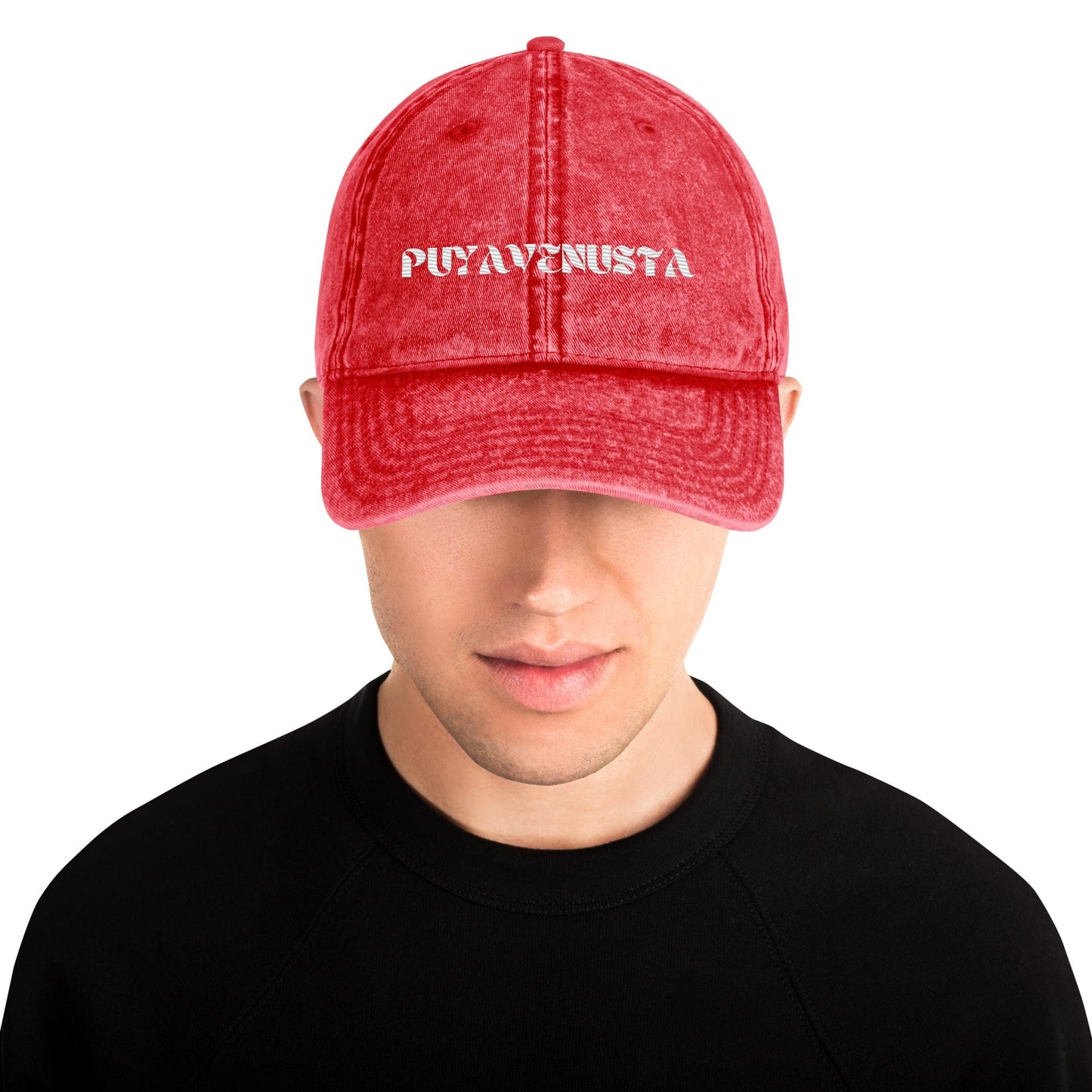 PUYAVENUSTA VINTAGE COTTON TWILL CAP - PuyaVenusta