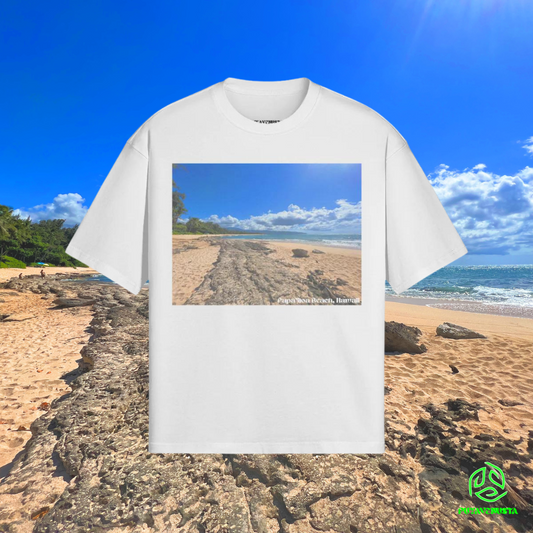 PAPA'ILOA BEACH - PREMIUM COTTON BOXY T-SHIRT - PUYAVENUSTA