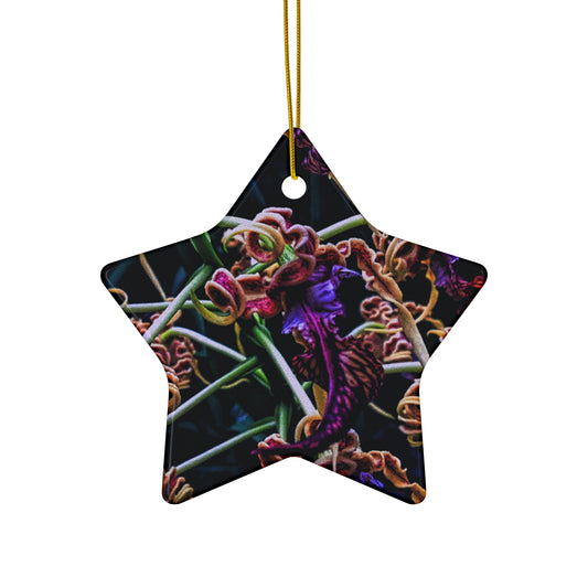 Orchidia Ceramic Ornament, 4 Shapes Available