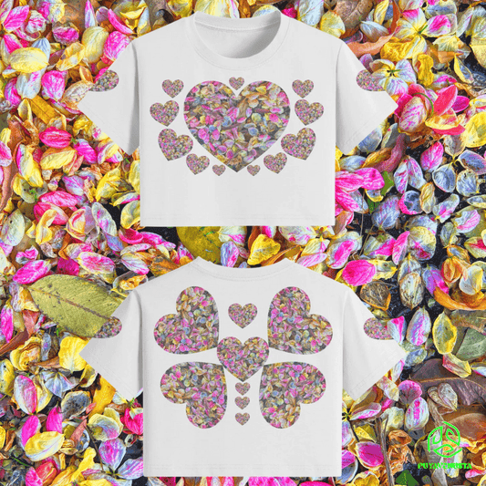 HAWAIIAN HEART PETALS - CROP TOP - PUYAVENUSTA