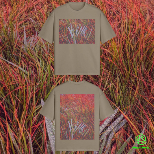 SEA OF FIRE - PREMIUM COTTON BOXY T-SHIRT - PUYAVENUSTA