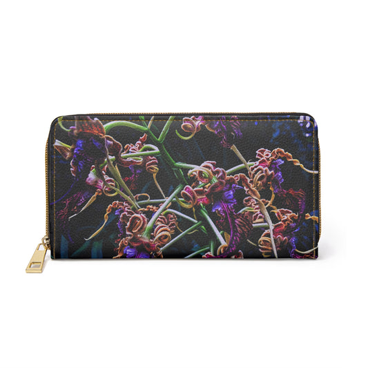 Orchidia Zipper Wallet