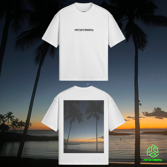 KO OLINA SUNSETS x PUYAVENUSTA - PREMIUM COTTON BOXY T-SHIRT - PUYAVENUSTA