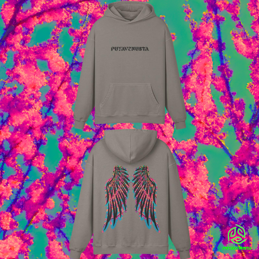 PUYAVENUSTA x RIO FLAMES WINGS - PREMIUM COTTON HOODIE - PUYAVENUSTA