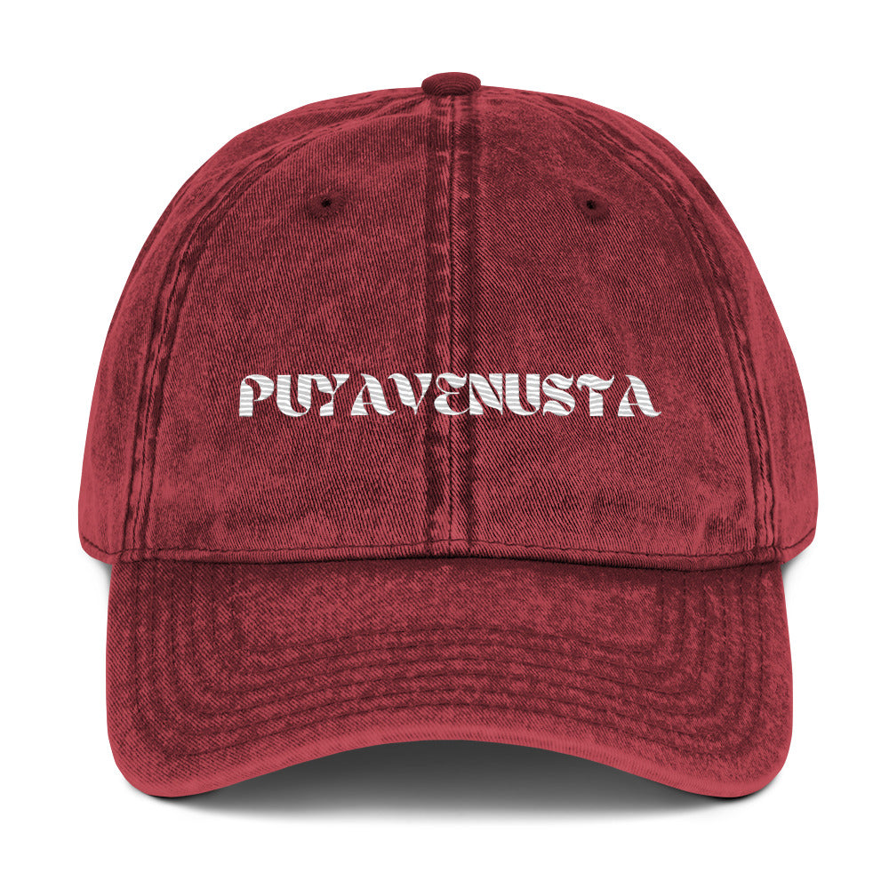 PUYAVENUSTA VINTAGE COTTON TWILL CAP